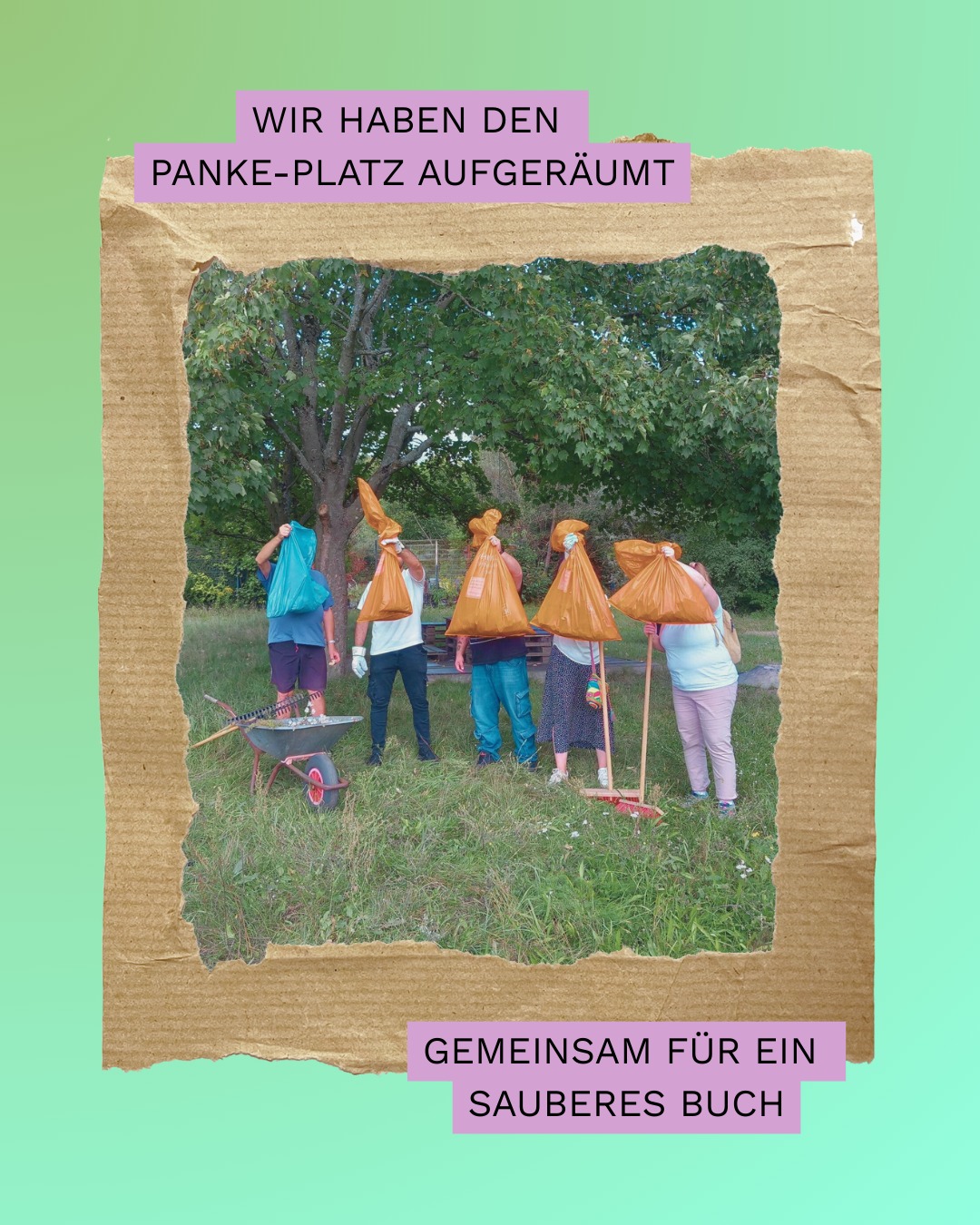 Gemeinsam für einen sauberen Panke-Platz!