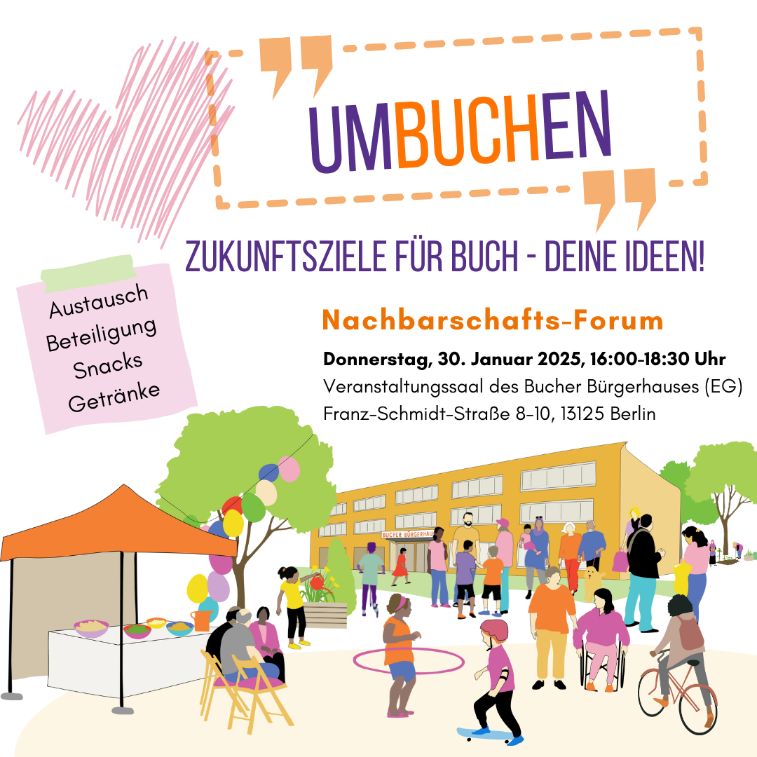 Einladung zum Nachbarschaftsforum Buch